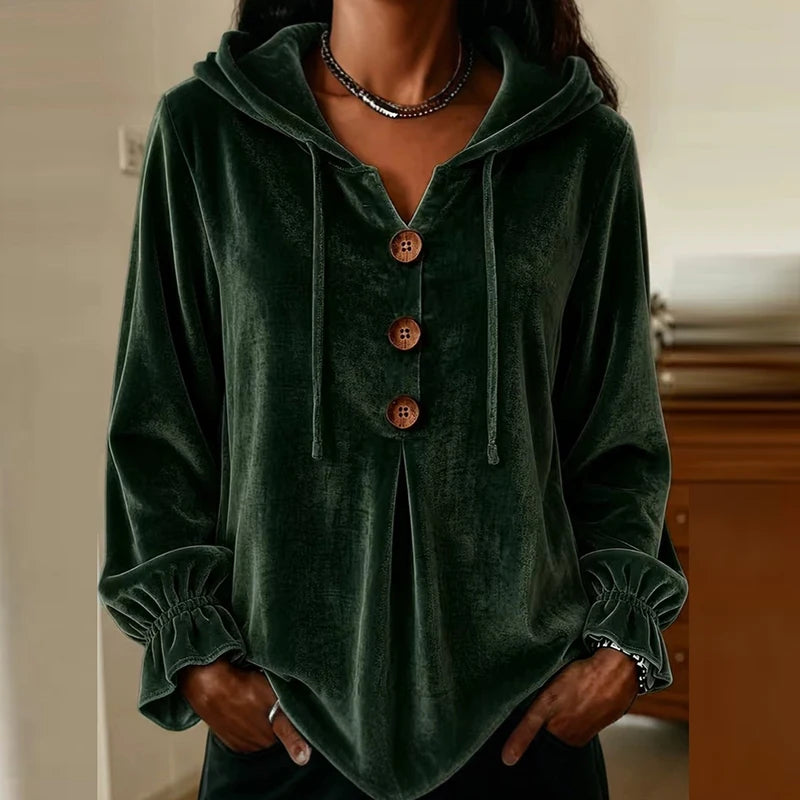 Marnie Ruffle Relaxed Hoodie