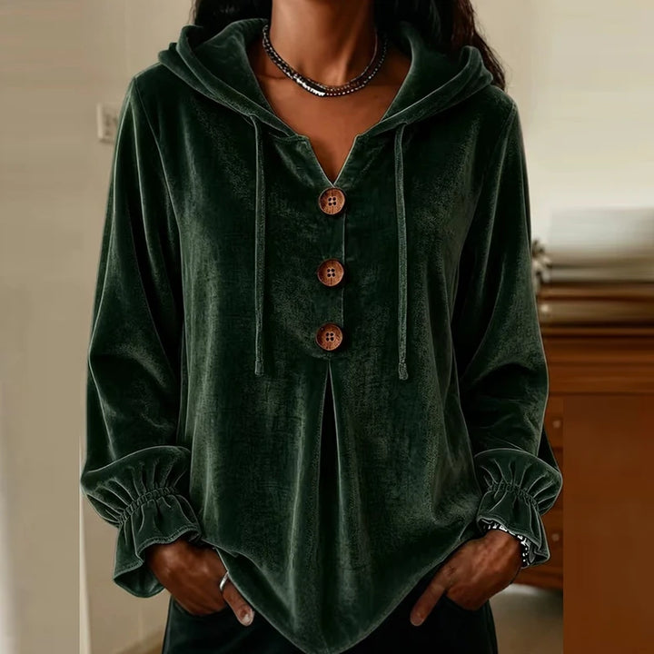 Marnie Ruffle Relaxed Hoodie