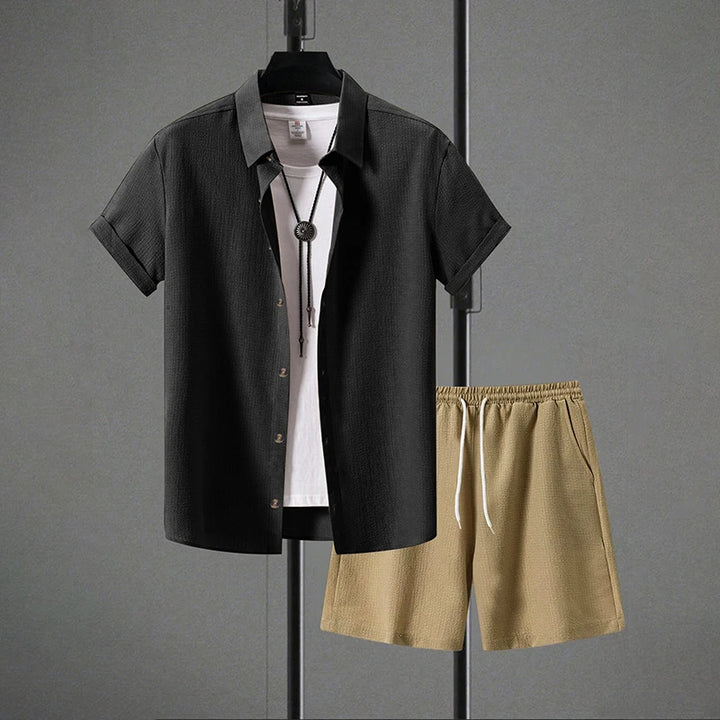 Beckett Button-Up Shorts Set