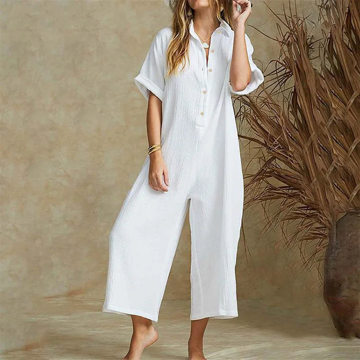 Madeline Casual Wide Leg Jumpsuit