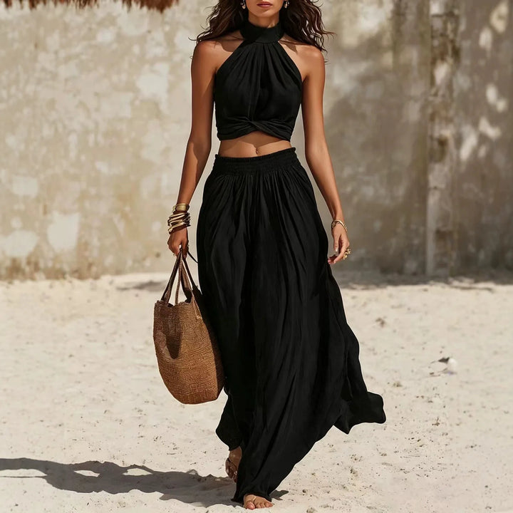 Sienna Flowing Sleeveless Maxi Skirt Set