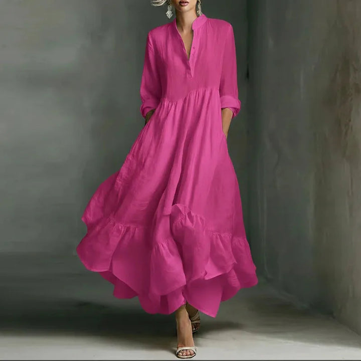 Zaniyah Ruffle Hem Maxi Dress