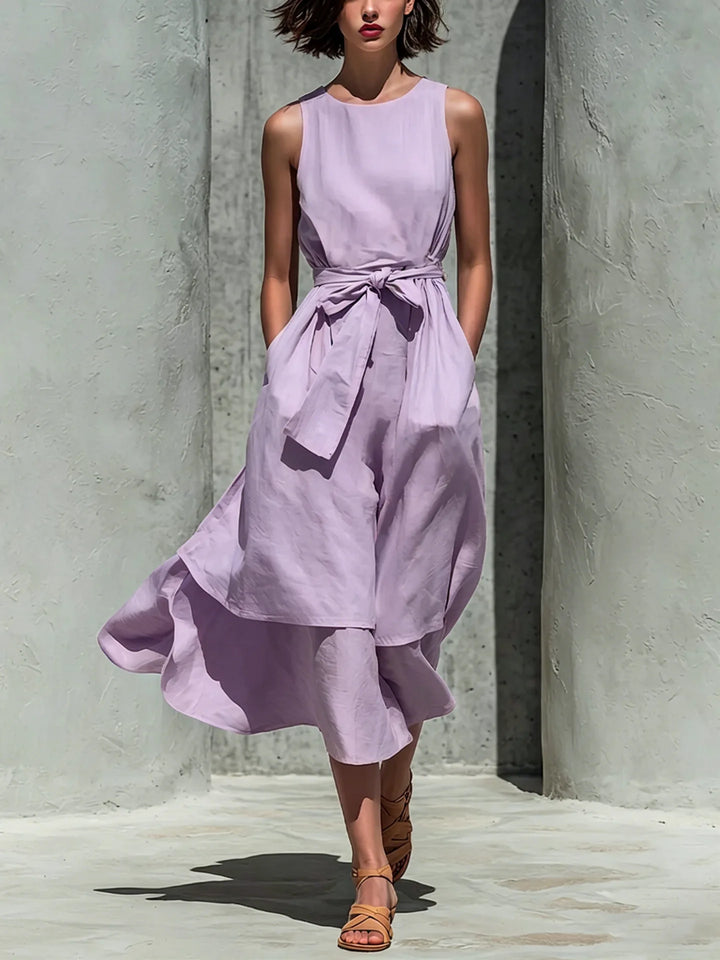 Caitlin Elegant Flowy Midi Dress