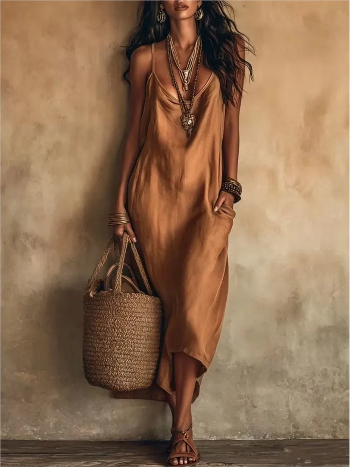 Aurielle Cowl Neck Midi Dress