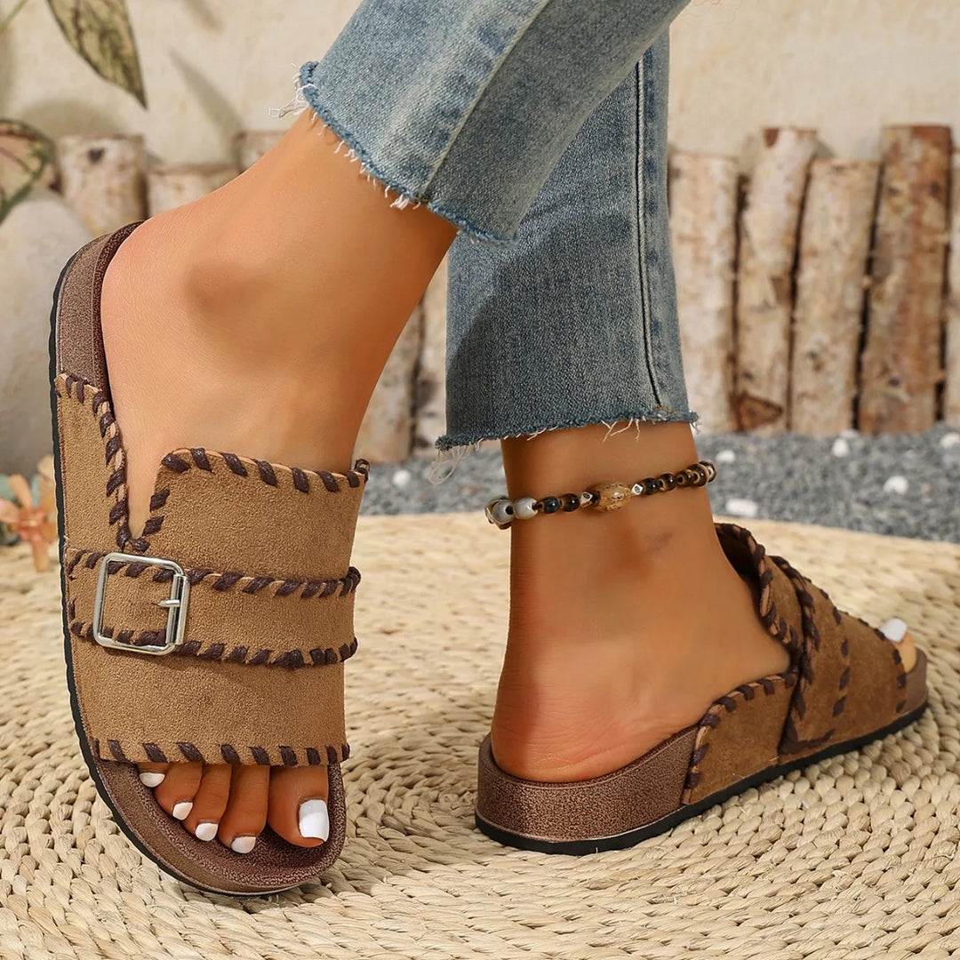 Riana Cushioned Adjustable Slippers