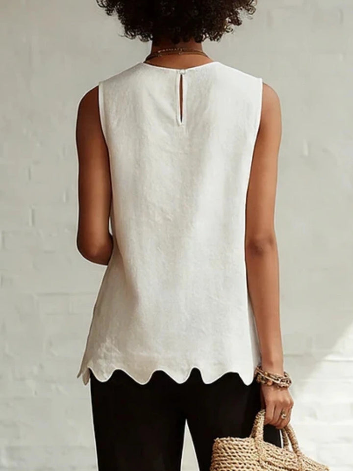 Aubrielle Flowy Sleeveless Casual Top