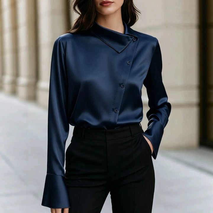Odessa Asymmetric Collar Blouse