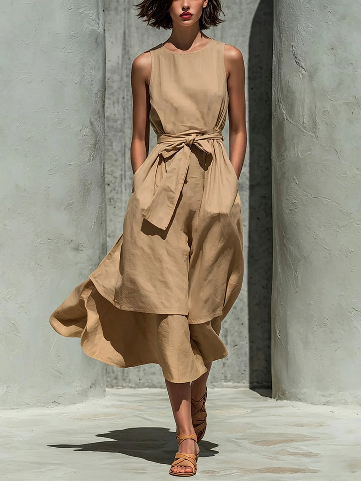 Caitlin Elegant Flowy Midi Dress