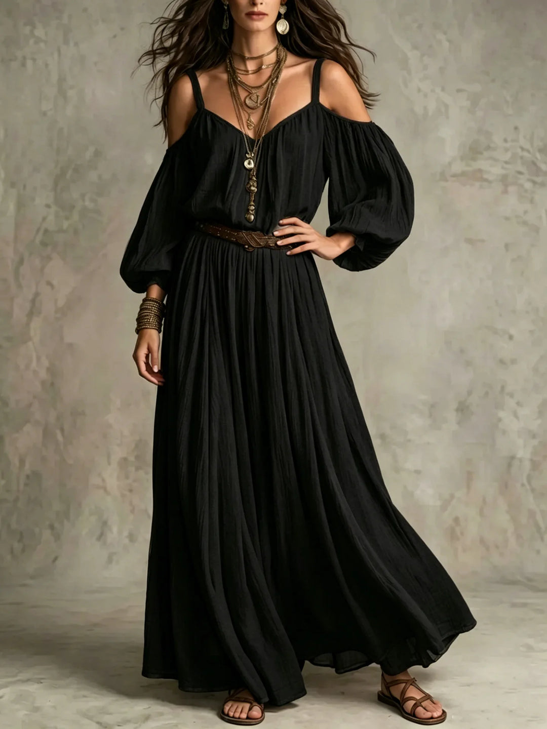 Arabella Off Shoulder Maxi Dress