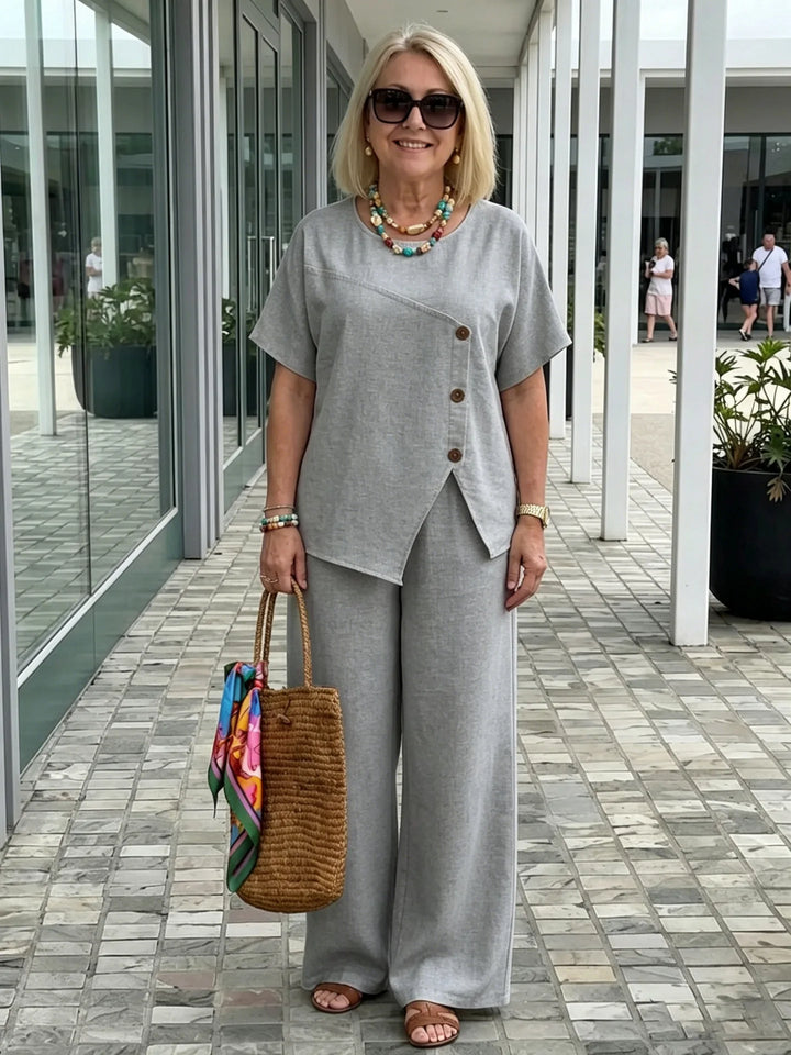 Laurel Asymmetrical Trouser Set