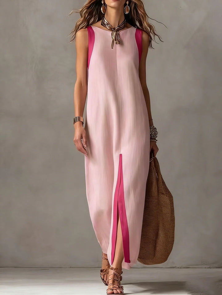 Amara Sleeveless Front Slit Maxi Dress