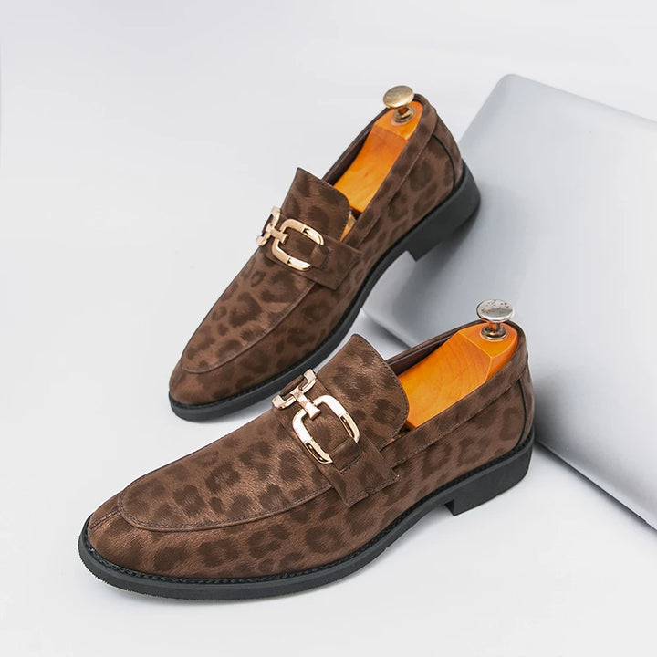 Monarch Leopard Loafers