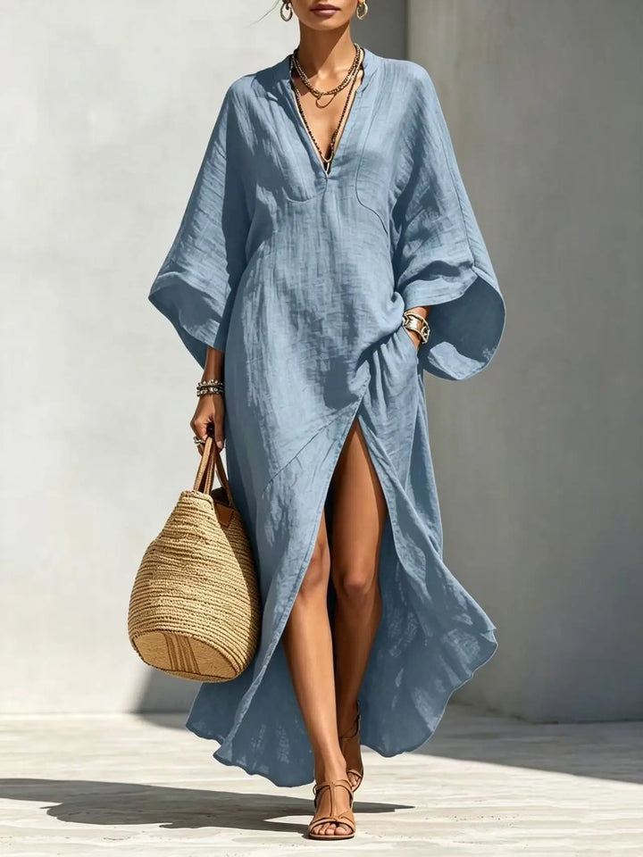 Anastasia High Slit Boho Maxi Dress
