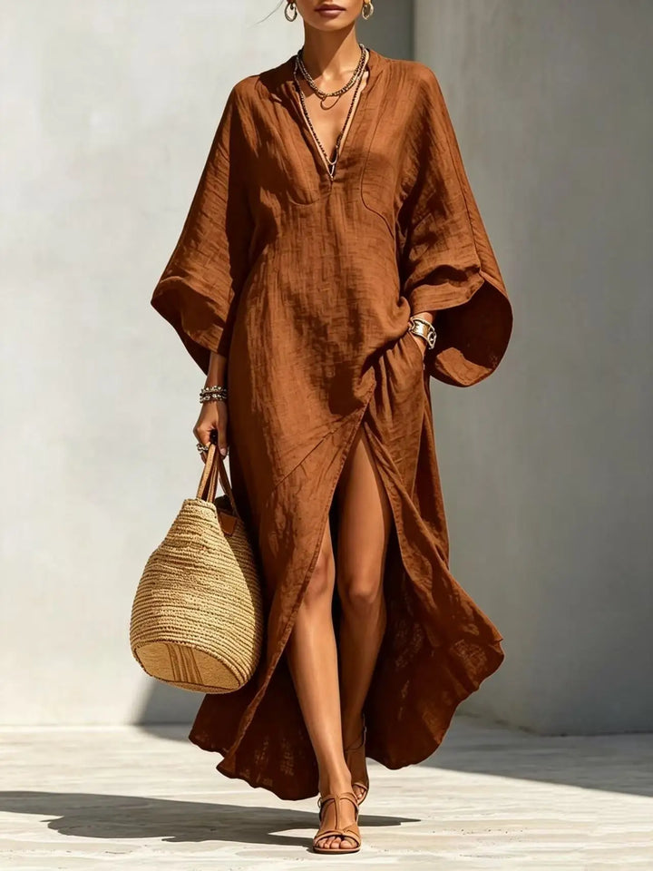 Anastasia High Slit Boho Maxi Dress