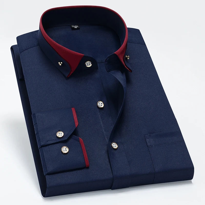 Russell Contrast Collar Dress Shirt