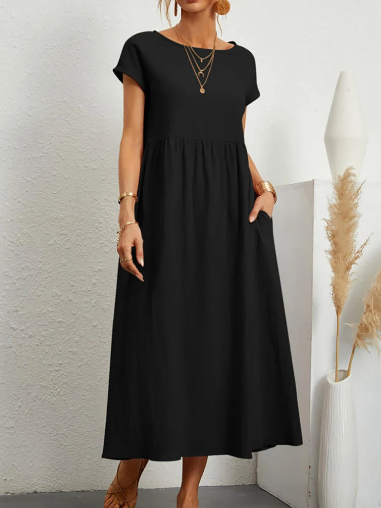 Rosalie Relaxed Pocket Maxi Dress