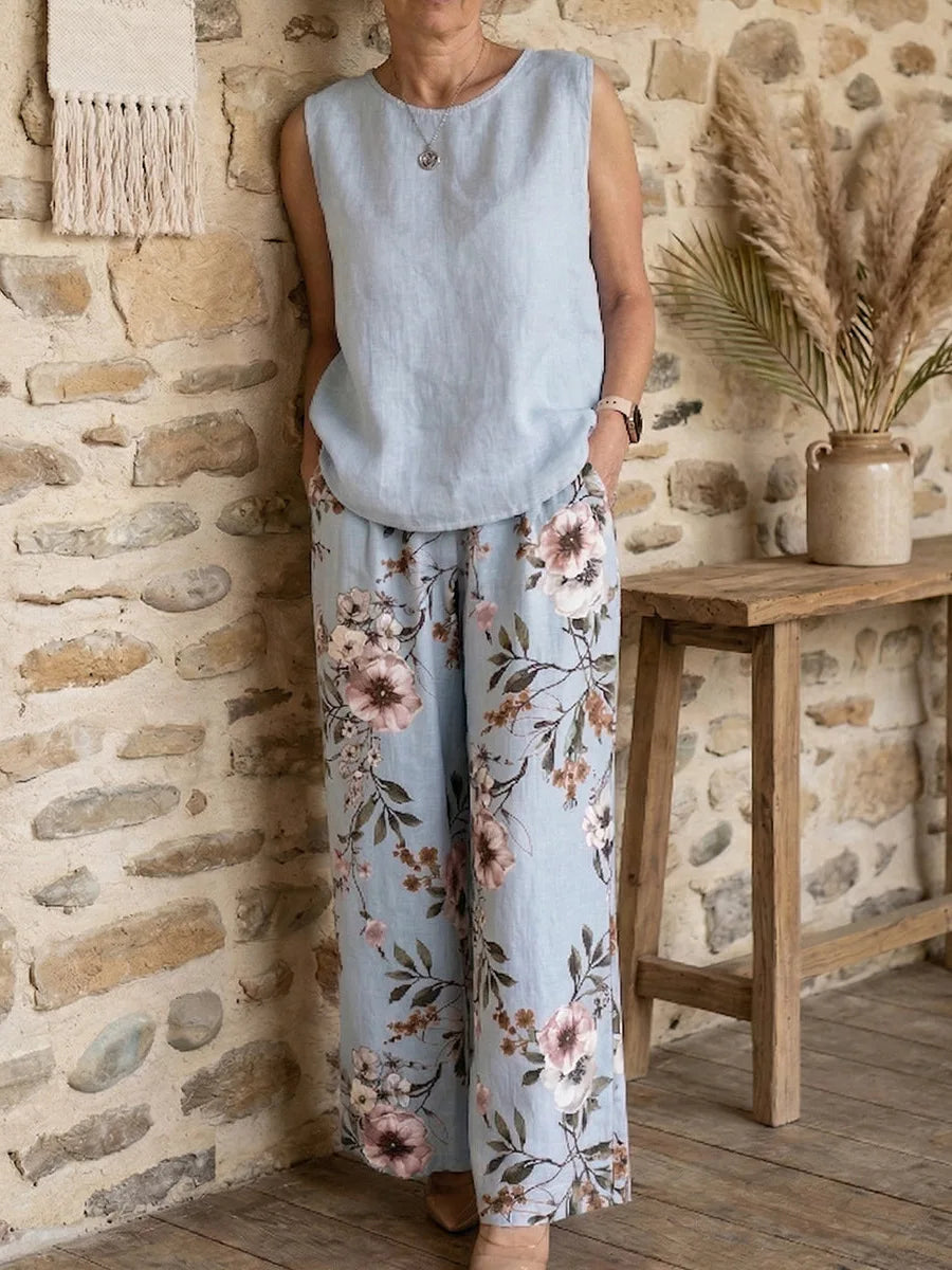 Meadow Floral Trouser Co-Ord Set