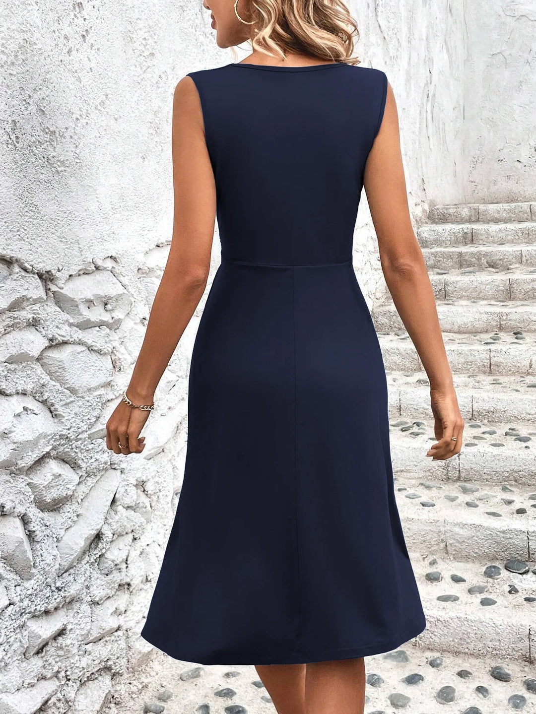 Amelia Wrap Waist Midi Dress