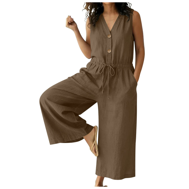 Corinne Chic Front Tie Jumpsuit