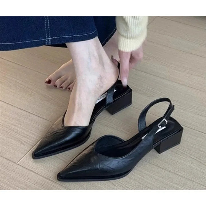 Elara Low Heel Slingback Shoes