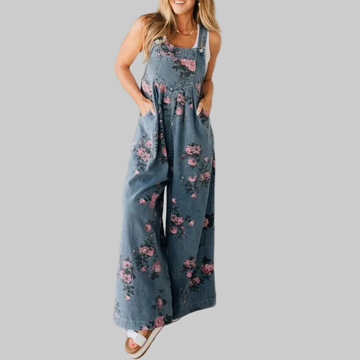 Ria Elegant Floral Wide Leg Jumpsuit