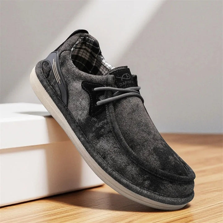 Grayson Washed Canvas Loafers
