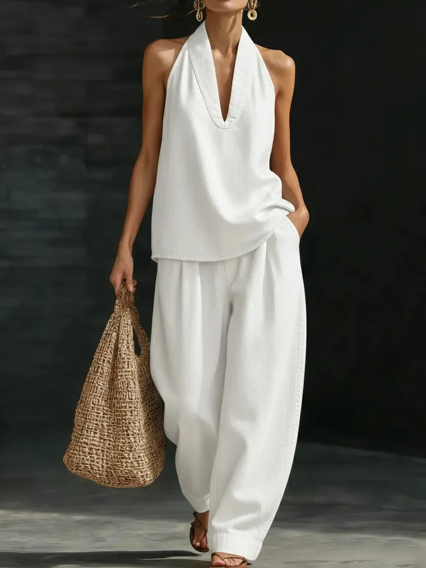 Florence Wide Leg Pants Set