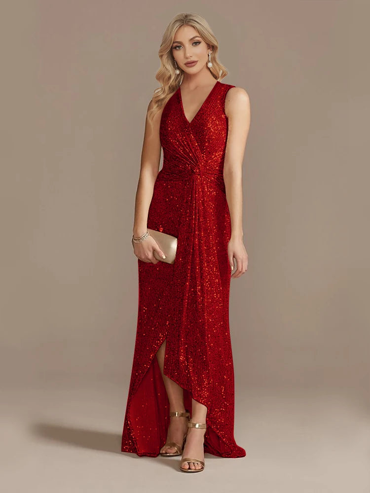 Katherine Sequin Evening Wedding Guest Dress