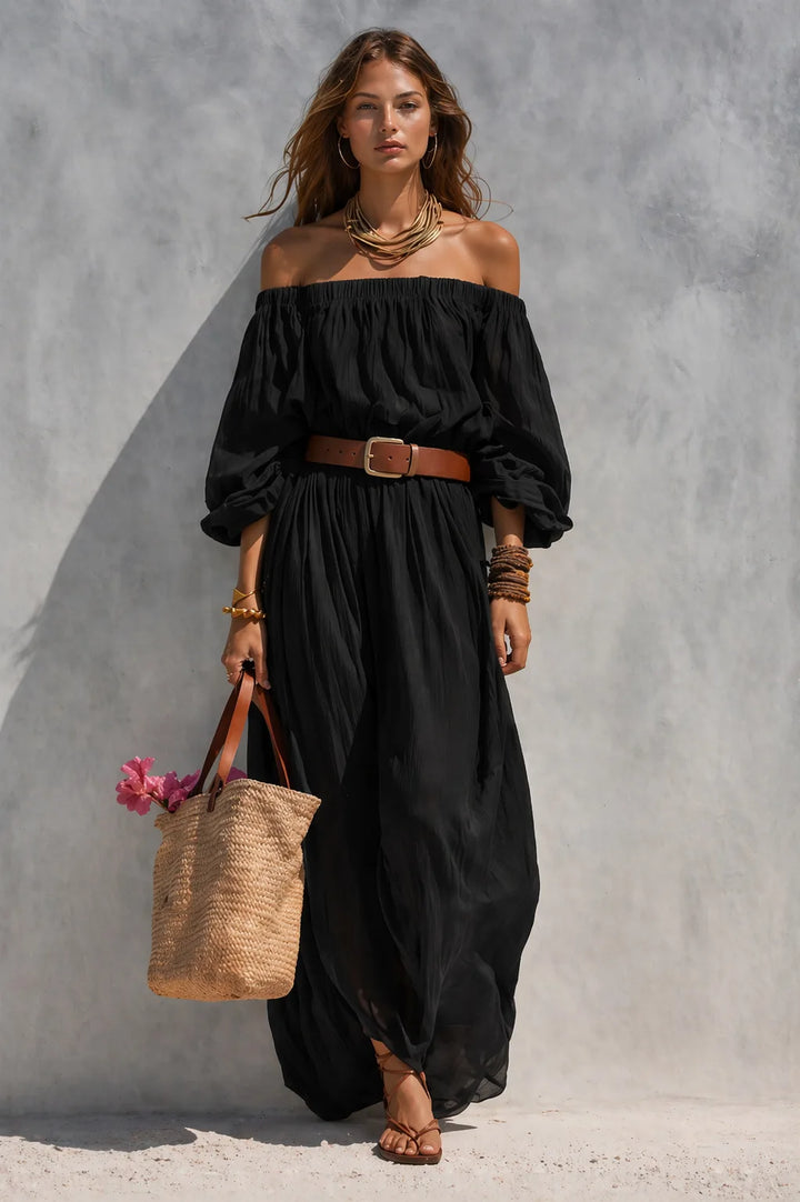 Celeste Off Shoulder Maxi Dress