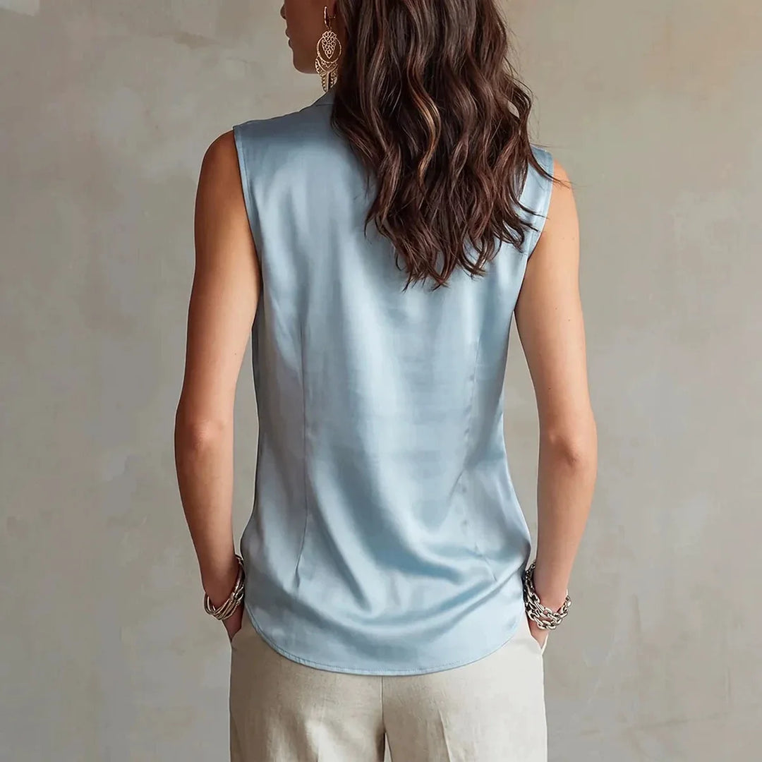 Scarlett Draped Cowl Neck Blouse