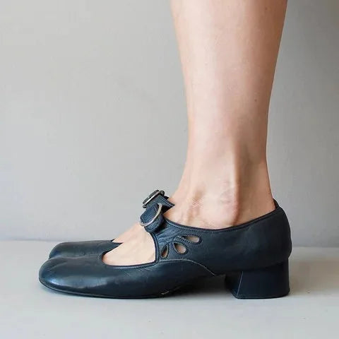 Tina Orthopedic Mary Jane Buckle Shoes