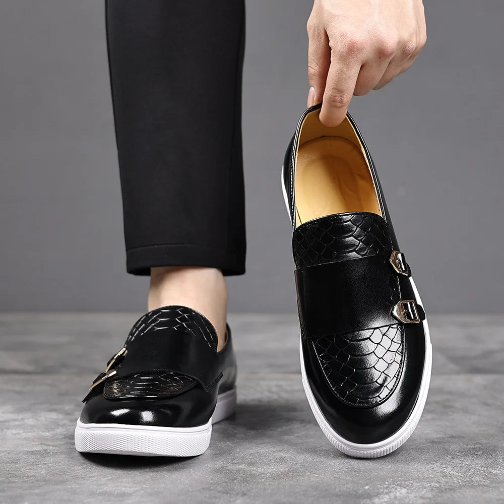 Gary Monk Strap Leather Loafers