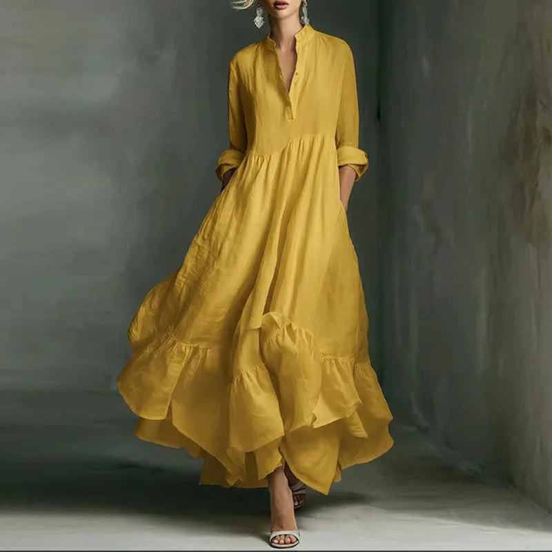 Zaniyah Ruffle Hem Maxi Dress