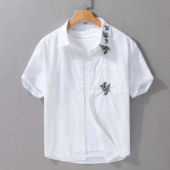 Ramy Casual Embroidered Button Shirt
