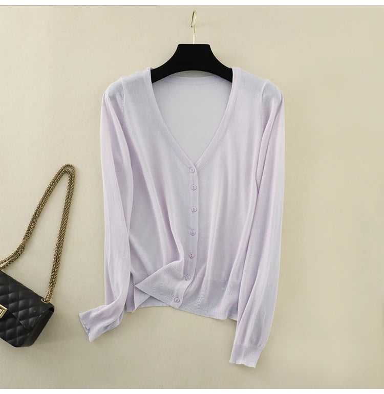 Lysandra Ice Silk Cardigan