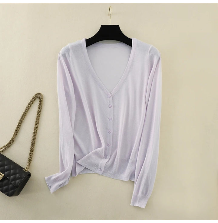 Lysandra Ice Silk Cardigan