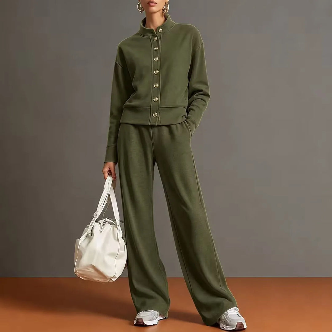 Bianca Button Front Pant Set