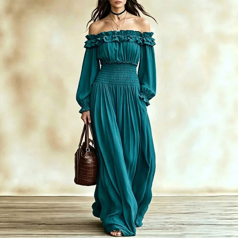 Elira Off Shoulder Maxi Dress