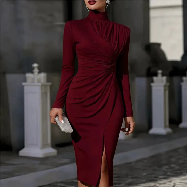 Celia Ruched Midi Dress