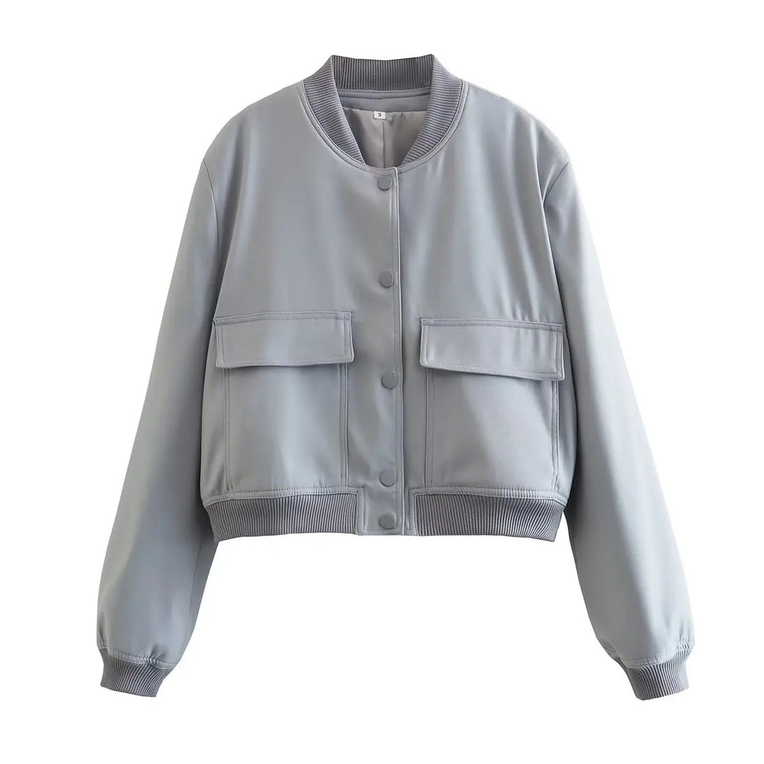 Corrine Cropped Bomber Jacket