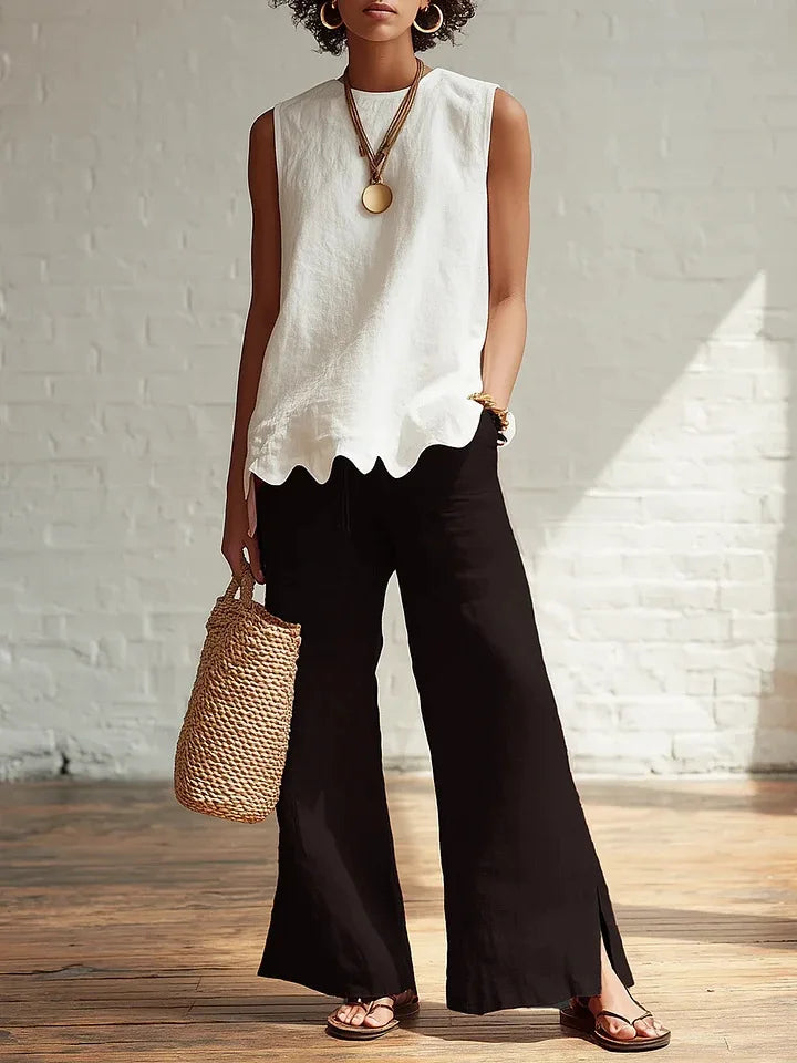Aubrielle Flowy Sleeveless Casual Top