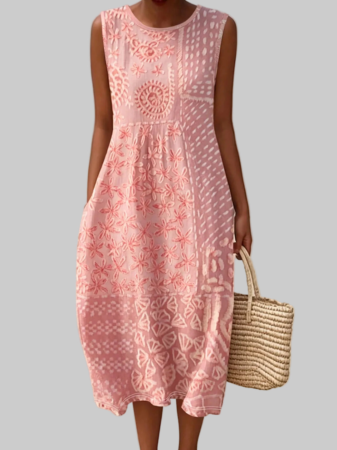 Aurelia Bohemian Floral Midi Dress