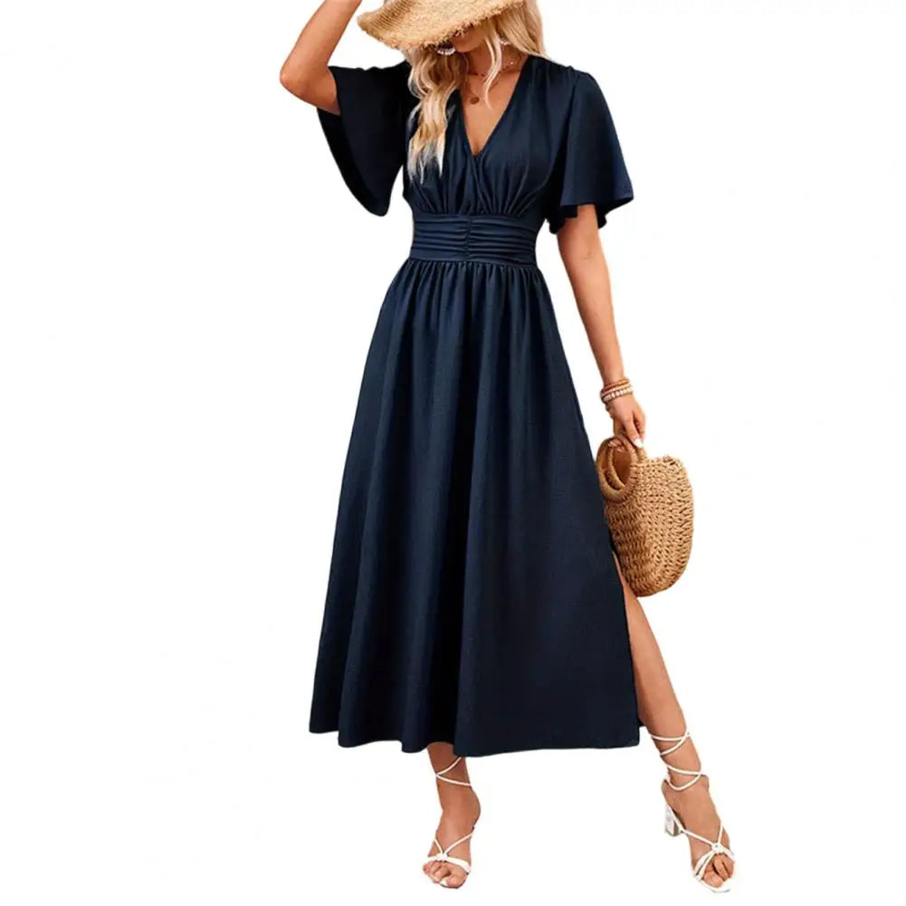 Adrianna Short Sleeve Midi Dress