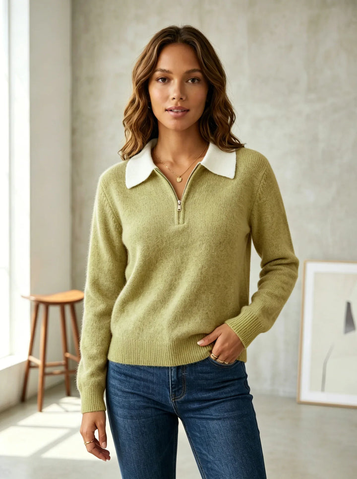 Avery Soft Comfort Polo Sweater