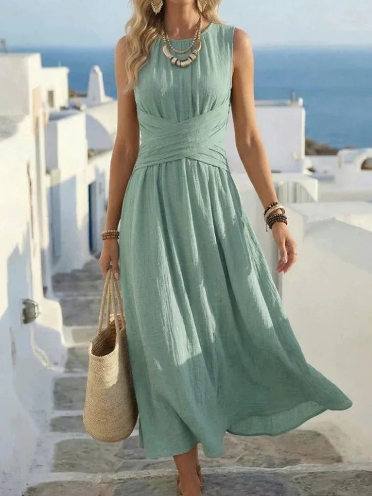 Marielle Ruched Waist Maxi Dress
