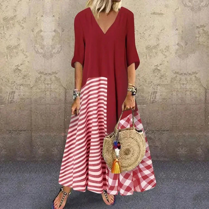 Sienna Color Block Maxi Dress