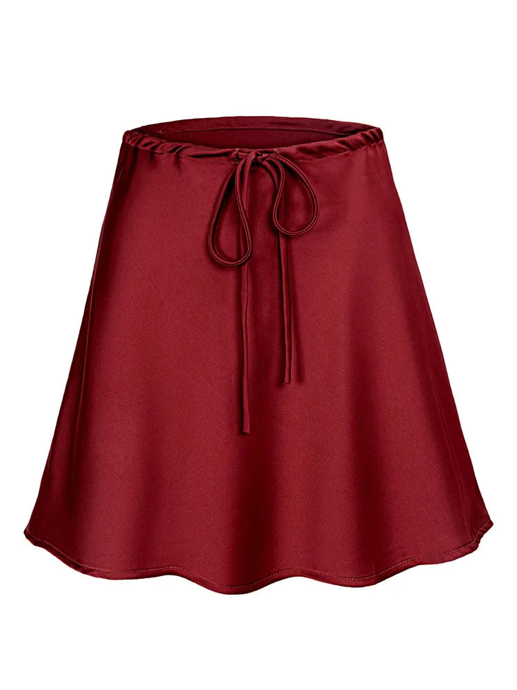 Orlina Satin Mini Skirt