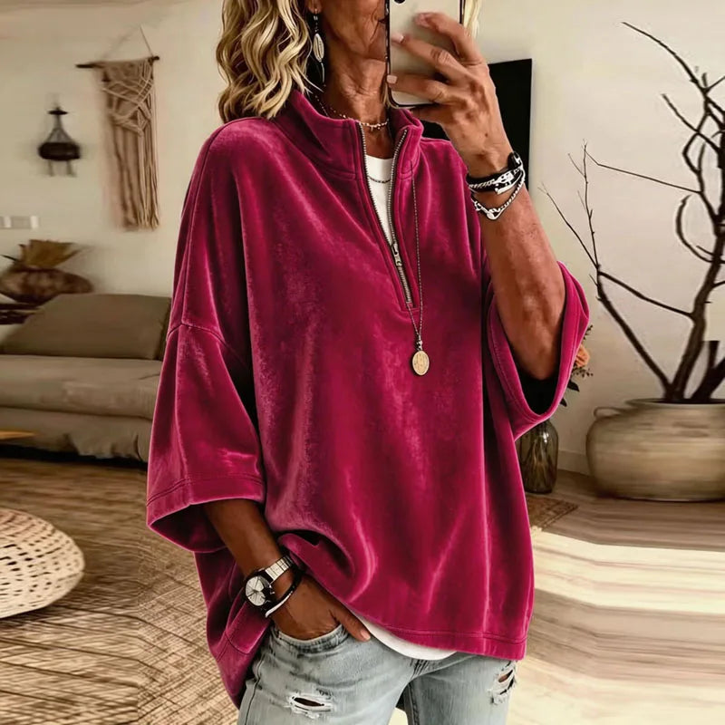 Mirelle Soft Comfort Half Zip Pullover