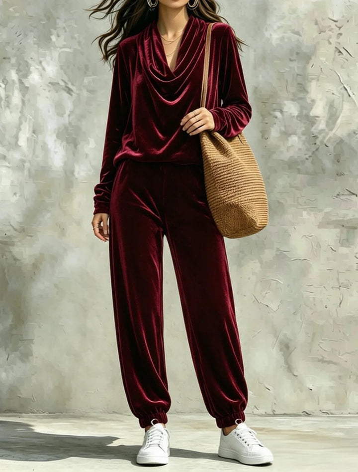 Elodie Cowl Neck Pant Set
