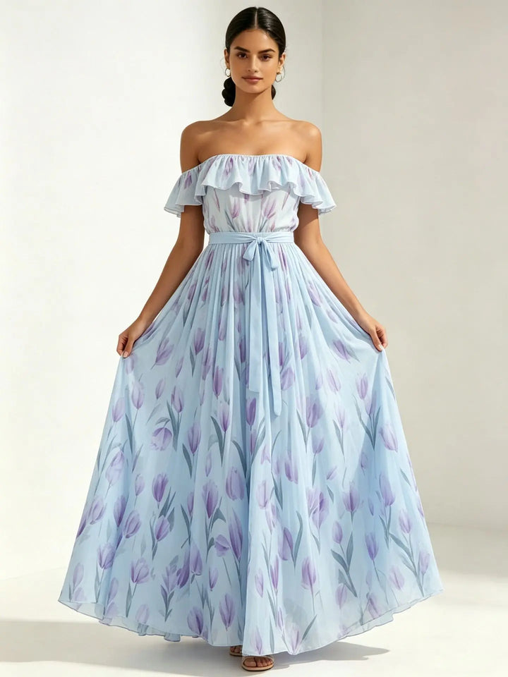 Arabella Off Shoulder Maxi Dress